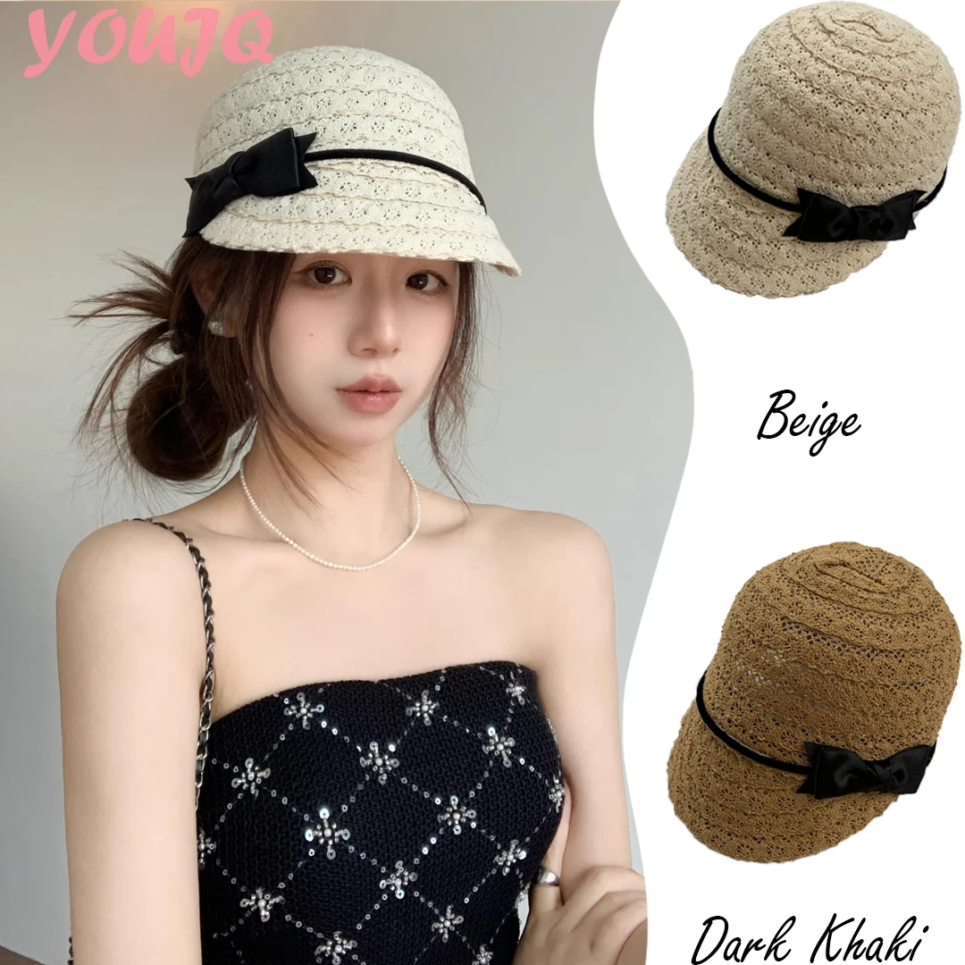 Elegant Wide Brim Bow Equestrian Hat Woven Bowknot Sunscreen Cap Sunshade Breathable Womens Beret Hats Travel Boinas Para Hombre
Elegant Wide Brim Bow Equestrian Hat Woven Bowknot Sunscreen Cap Sunshade Breathable Womens Beret Hats Travel Boinas Para Hombre