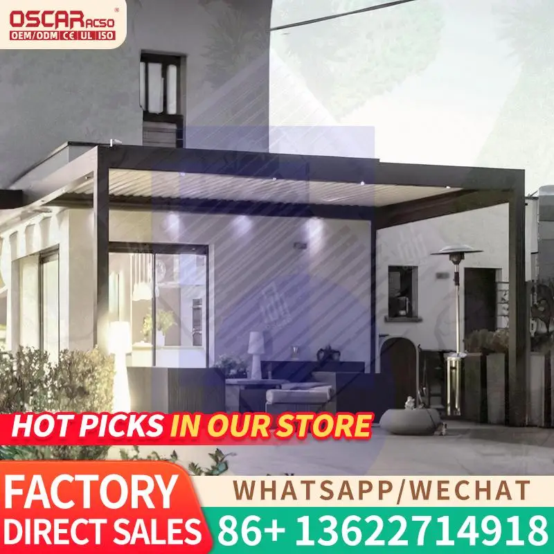 Waterproof Windproof Smart Motorized Aluminium Gazebo for Courtyard Outdoor Use European Style Pergola
Waterproof Windproof Smart Motorized Aluminium Gazebo for Courtyard Outdoor Use European Style Pergola