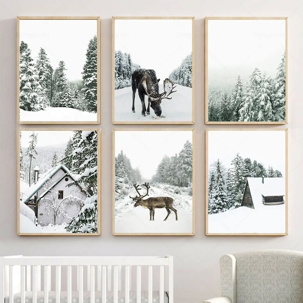 Christmas Winter Snow Forest Deer Wall Art Canvas Painting Nordic Posters And Prints Wall Pictures For Living Room Home Decor
Christmas Winter Snow Forest Deer Wall Art Canvas Painting Nordic Posters And Prints Wall Pictures For Living Room Home Decor