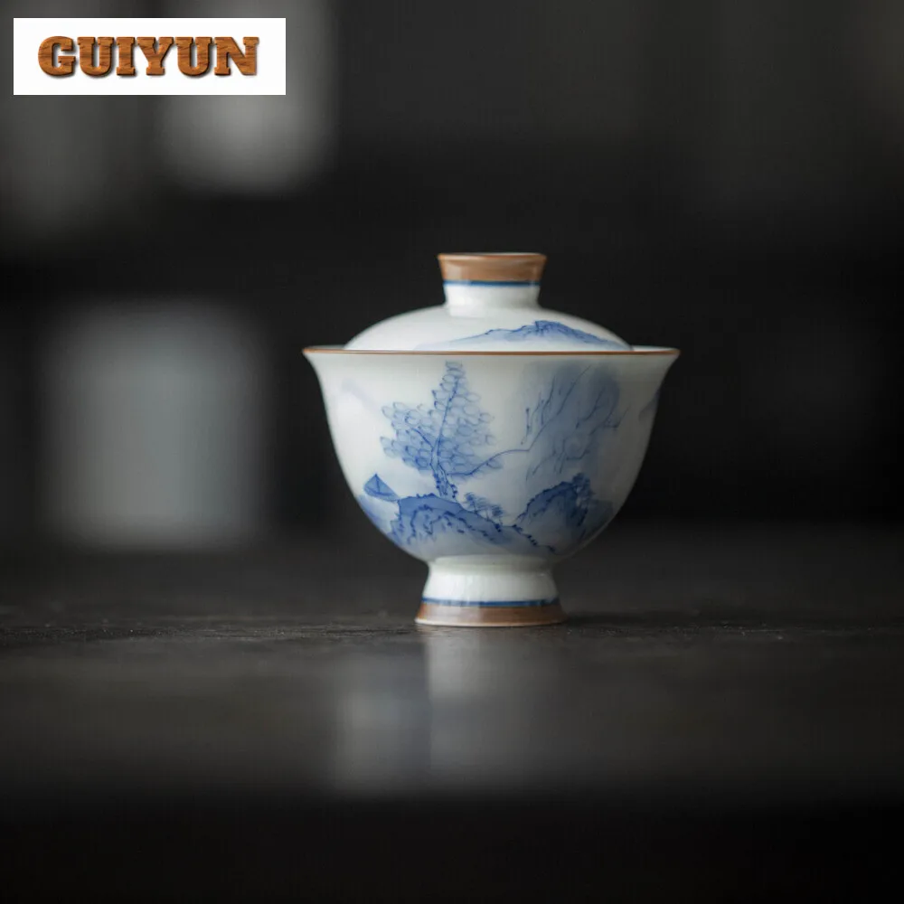 120 мл Ручная роспись ландшафта Gaiwan элегантный подглазурь чай с высокой ногой турен чай пивоварения чаша кафе принадлежности коллекция
120 мл Ручная роспись ландшафта Gaiwan элегантный подглазурь чай с высокой ногой турен чай пивоварения чаша кафе принадлежности коллекция
