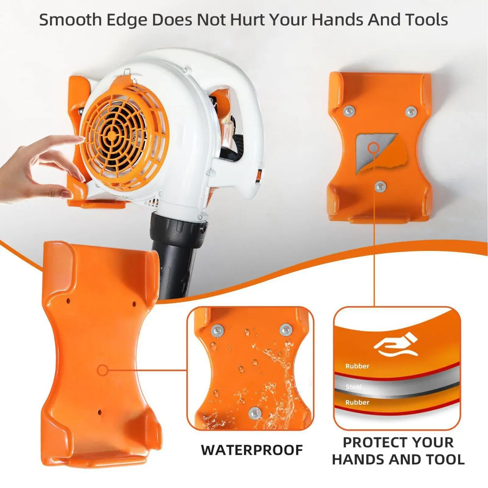 Handheld Leaf Blower Hanger Supports 150 pounds Wall Bracket Heavy Duty Accessories Organizer for BG
Handheld Leaf Blower Hanger Supports 150 pounds Wall Bracket Heavy Duty Accessories Organizer for BG