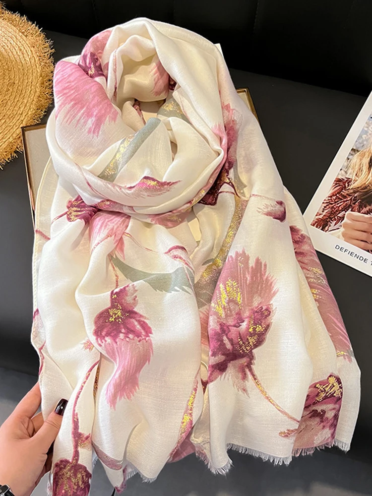 Cotton Linen Elegant Sweet Women Silk Scarf Beach Travel Wrap Shawl Floral Print Mujer Lady Sunscreen Bandana Hijab Scarve Pareo
Cotton Linen Elegant Sweet Women Silk Scarf Beach Travel Wrap Shawl Floral Print Mujer Lady Sunscreen Bandana Hijab Scarve Pareo