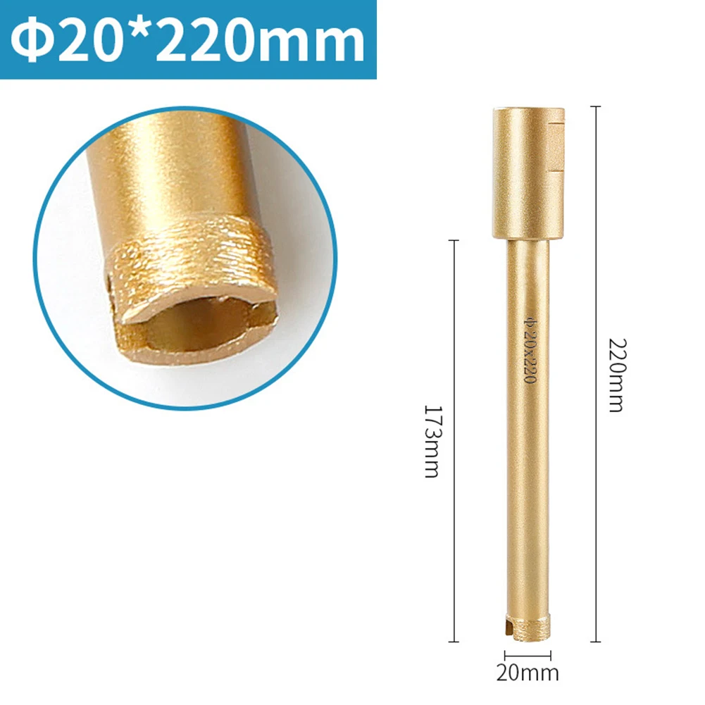 1pc Diamond Wet Core Bit 220mm Length Concrete Marble Air Conditioning Drilling M22 Interface Cutter Head Core Drill Bit Tools
1pc Diamond Wet Core Bit 220mm Length Concrete Marble Air Conditioning Drilling M22 Interface Cutter Head Core Drill Bit Tools