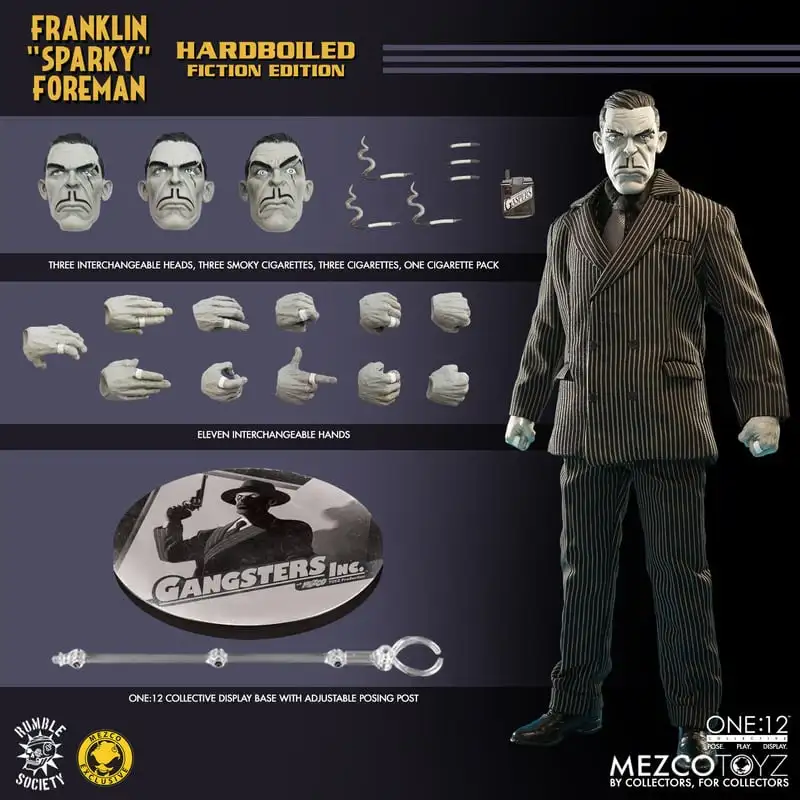 Original Mezco Toyz Gangsters Inc. Franklin Sparky Foreman Hardboiled Fiction Edition Action Figures Collectible Model Toys
Original Mezco Toyz Gangsters Inc. Franklin Sparky Foreman Hardboiled Fiction Edition Action Figures Collectible Model Toys