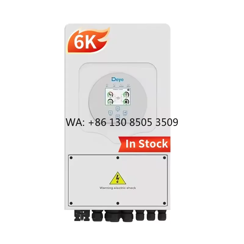 Deye Single Phase Hybrid Inverter 3KW 3.6KW 6KW 5KW Solar Inverter Low Voltage Inverter for Homeuse
Deye Single Phase Hybrid Inverter 3KW 3.6KW 6KW 5KW Solar Inverter Low Voltage Inverter for Homeuse