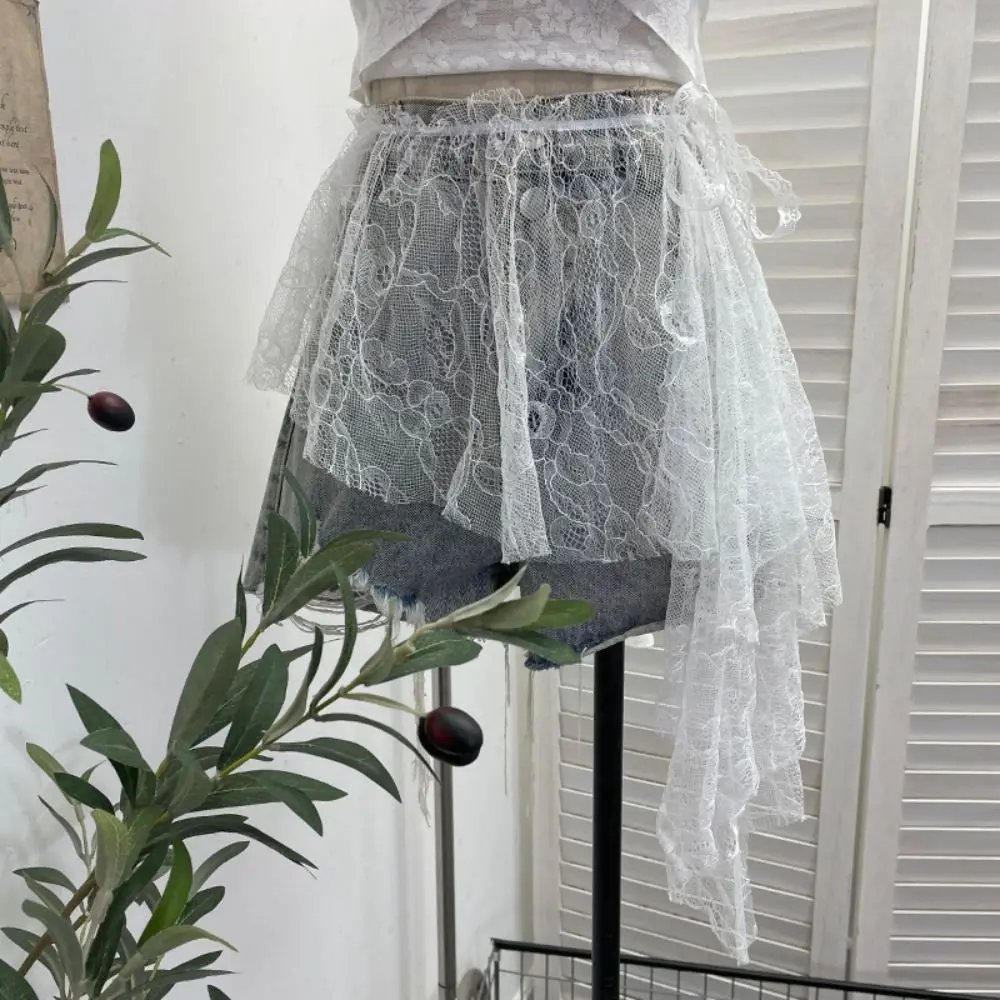 Embroidered Flower Lace Mini Skirt See Through Irregular Ruched Skirts Harajuku High Waist Lace Up Ruffles Skirt
Embroidered Flower Lace Mini Skirt See Through Irregular Ruched Skirts Harajuku High Waist Lace Up Ruffles Skirt