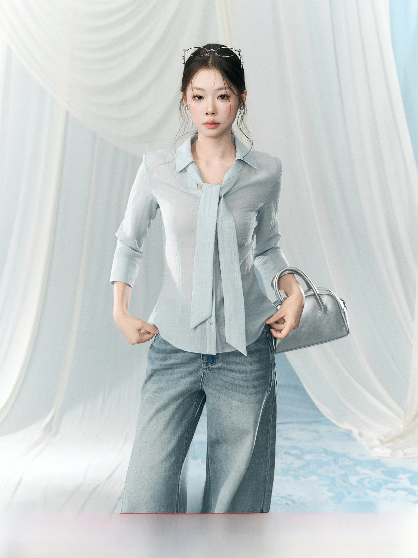 Spring 2026 Women's Long Sve irt Gentle Sle French Sle Loose Fit Breathable Comfortable Soft Fabric Casual Top
Spring 2026 Women's Long Sve irt Gentle Sle French Sle Loose Fit Breathable Comfortable Soft Fabric Casual Top