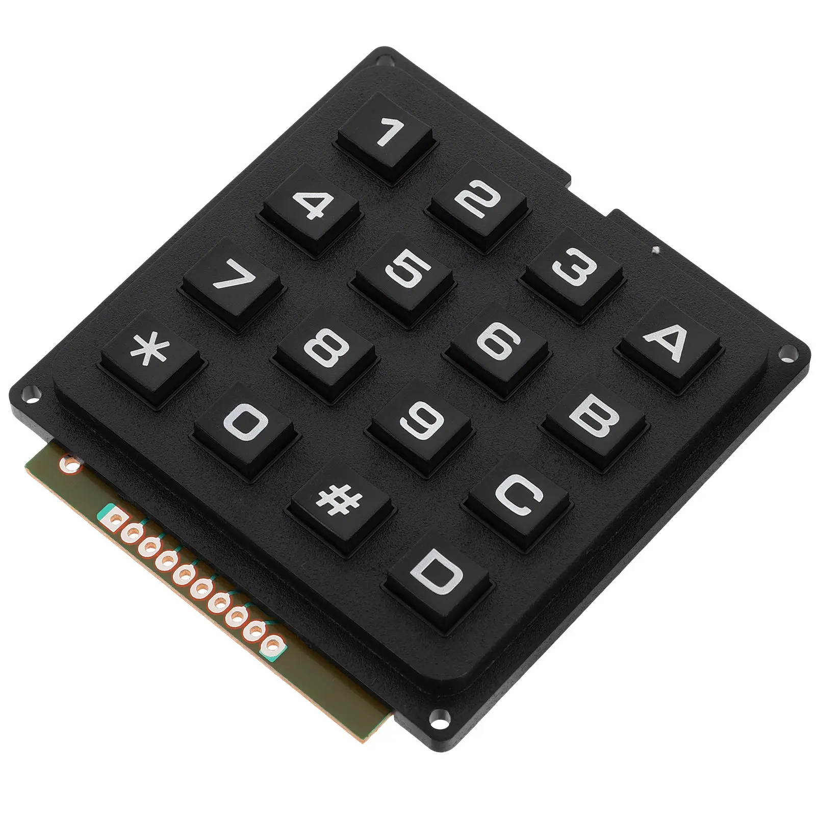 Industrial Use 16 Keys Keyboard Module Membrane Microcontroller Keypad Array Matrix Keyboard Module High Reliability