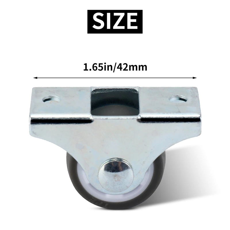 Silent drawer wheels 8PCS TPE Caster Wheels Duty Fixed Casters with Rigid Non-Swivel Base Ball Bearing Trolley Wheels Top Plate
Silent drawer wheels 8PCS TPE Caster Wheels Duty Fixed Casters with Rigid Non-Swivel Base Ball Bearing Trolley Wheels Top Plate
