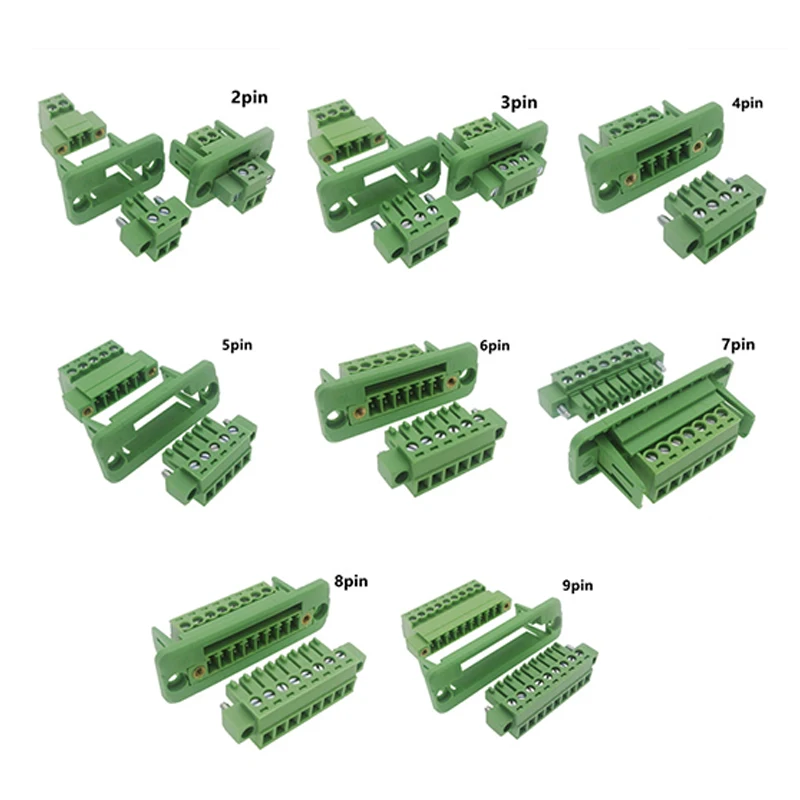 4Sets 15EDGWC Pitch 3.81mm 2P/3P/4P/5P/6P/8P/9P Pluggable Terminal Block Connector JM15EDGKM 3.81mm Pitch
4Sets 15EDGWC Pitch 3.81mm 2P/3P/4P/5P/6P/8P/9P Pluggable Terminal Block Connector JM15EDGKM 3.81mm Pitch