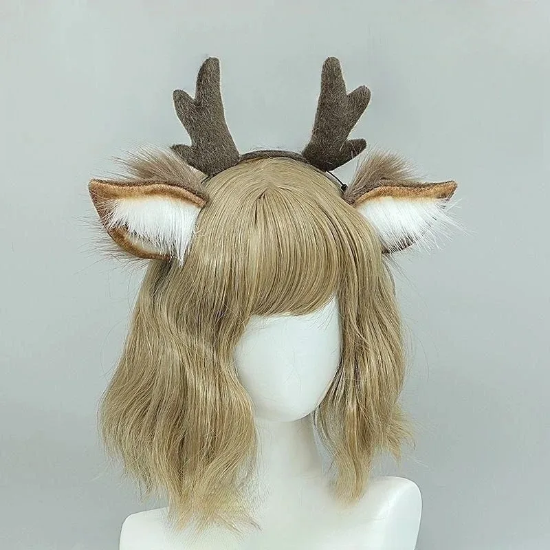 Christmas Reindeer Antlers Headband with Furry Plush Deer Ears for Adult Women Cosplay Costume Party Props Gift
Christmas Reindeer Antlers Headband with Furry Plush Deer Ears for Adult Women Cosplay Costume Party Props Gift