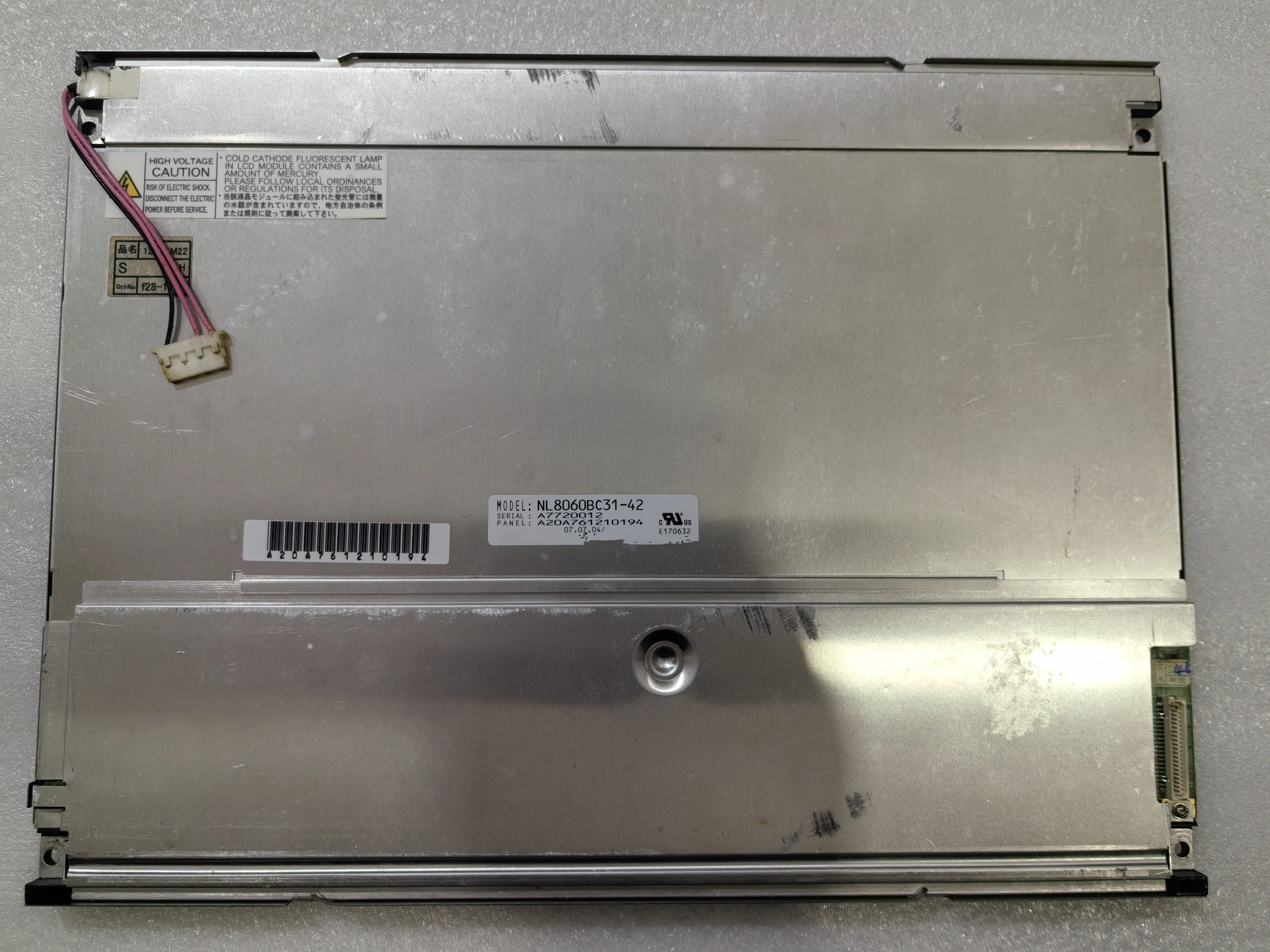 Original NL8060BC31-42 12.1-inch industrial screen, tested in stock NL8060BC31-42G NL8060BC31-42D NL8060BC31-42E
Original NL8060BC31-42 12.1-inch industrial screen, tested in stock NL8060BC31-42G NL8060BC31-42D NL8060BC31-42E