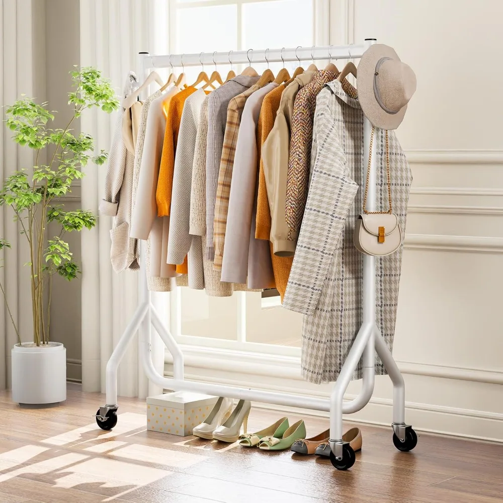 Clothes Clothing Rack, Rolling Heavy Duty Clothes Rack Load 420 LBS with Wheels, Metal Clothes Rack
Clothes Clothing Rack, Rolling Heavy Duty Clothes Rack Load 420 LBS with Wheels, Metal Clothes Rack