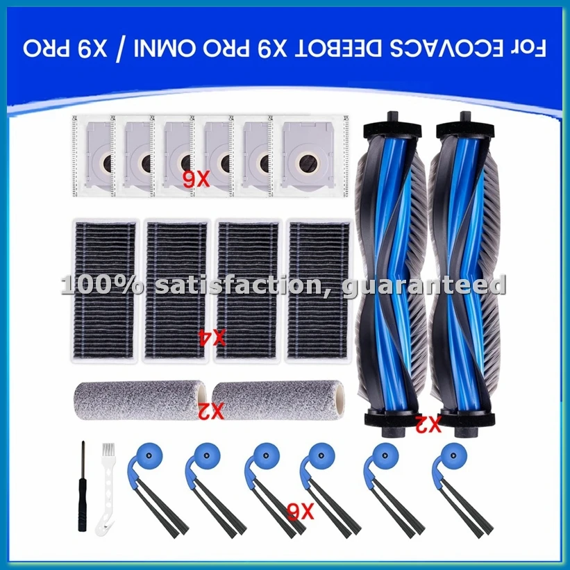 Комплект аксессуаров для робота-пылесоса X9 PRO OMNI / X9 PRO, запасные части-A63M
Комплект аксессуаров для робота-пылесоса X9 PRO OMNI / X9 PRO, запасные части-A63M