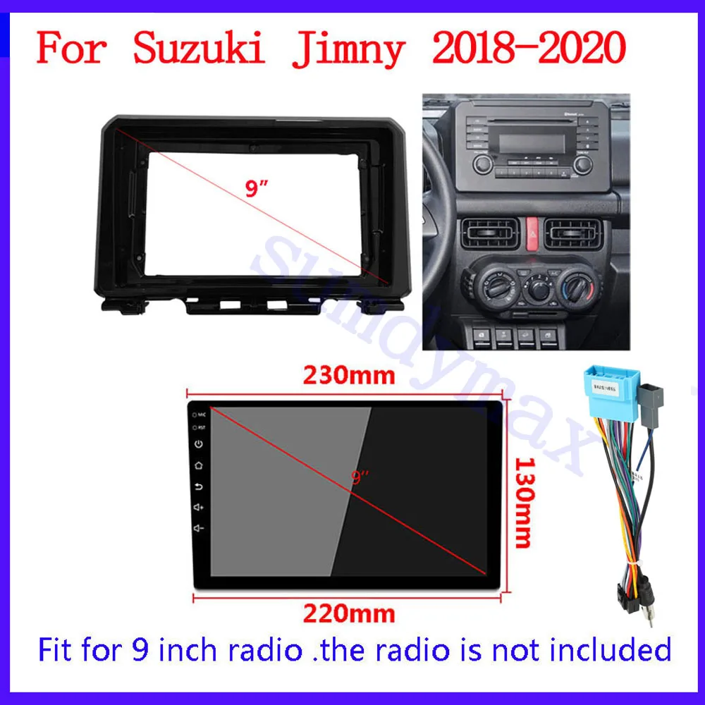9-дюймовый 2 Din автомобильный радиоприемник, кабель для Suzuki Jimny 2018-2020, автомобильный радиоприемник, рамка-адаптер, CD-панель, панель приборной панели
9-дюймовый 2 Din автомобильный радиоприемник, кабель для Suzuki Jimny 2018-2020, автомобильный радиоприемник, рамка-адаптер, CD-панель, панель приборной панели