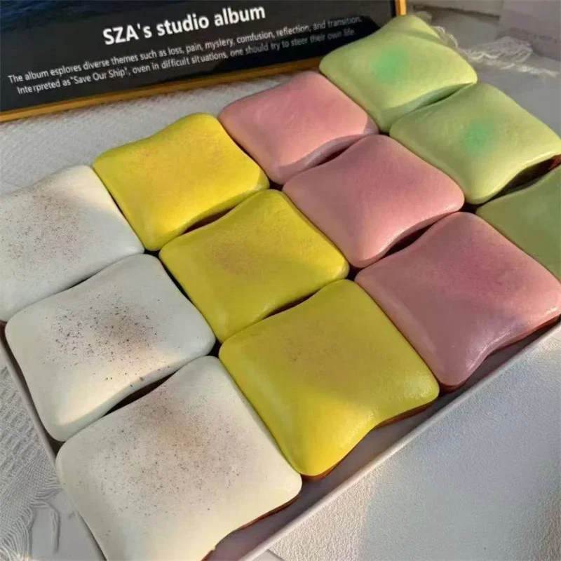 Soft Simulated Toast Squeeze Stress Relief Sensory Toy Squishy Bread Squeeze Fidget Toy Decompression Slow Rebound For ADHD Gift
Soft Simulated Toast Squeeze Stress Relief Sensory Toy Squishy Bread Squeeze Fidget Toy Decompression Slow Rebound For ADHD Gift