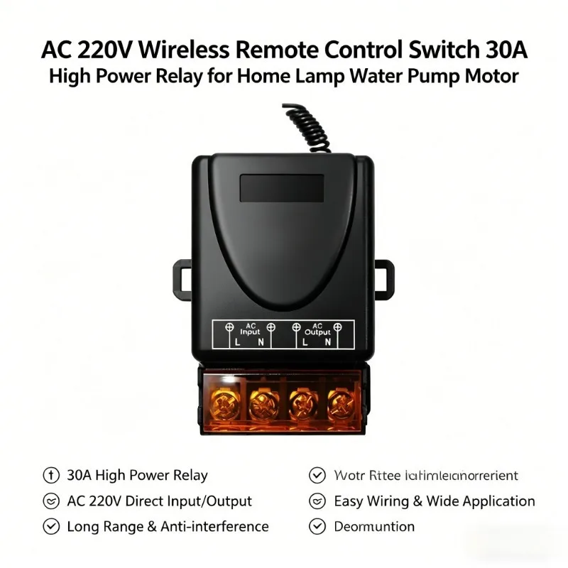 For Water Pump Motor LED/Electric Appliance AC220V 433Mhz Remote Control Switch Hign Power on Off Remote Control Transmitter
For Water Pump Motor LED/Electric Appliance AC220V 433Mhz Remote Control Switch Hign Power on Off Remote Control Transmitter