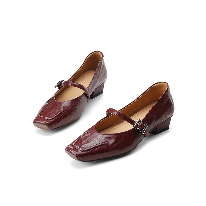Premium Embossed Lambskin Mary Jane Shoes Chunky 3cm Heel Single Buckle Strap Contrast Stitching Cushioned Insole Black Oxblood
Premium Embossed Lambskin Mary Jane Shoes Chunky 3cm Heel Single Buckle Strap Contrast Stitching Cushioned Insole Black Oxblood