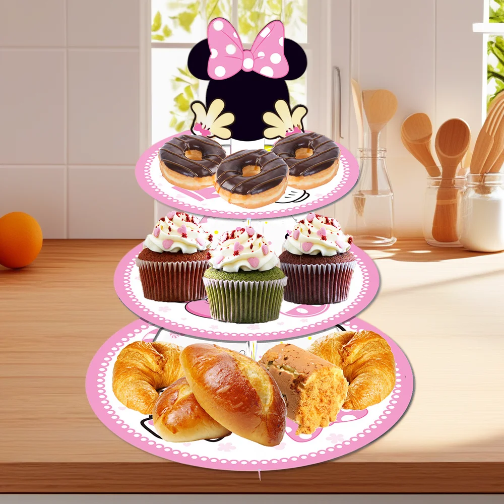 3-Tier Minnie Cup cake Stand 12Inch Cardboard Cupcake Tray for Wedding Birthday Baby Shower Minnie Birthday Party Supplies 
3-Tier Minnie Cup cake Stand 12Inch Cardboard Cupcake Tray for Wedding Birthday Baby Shower Minnie Birthday Party Supplies