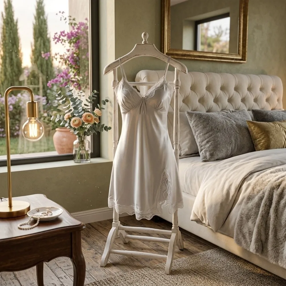 Homewear Female Sleepwear V-neck Nightgown Slit Soft Satin Sleepwear Lingerie Dresses Ice Silk Suspenders Nightdress Sleep
Homewear Female Sleepwear V-neck Nightgown Slit Soft Satin Sleepwear Lingerie Dresses Ice Silk Suspenders Nightdress Sleep