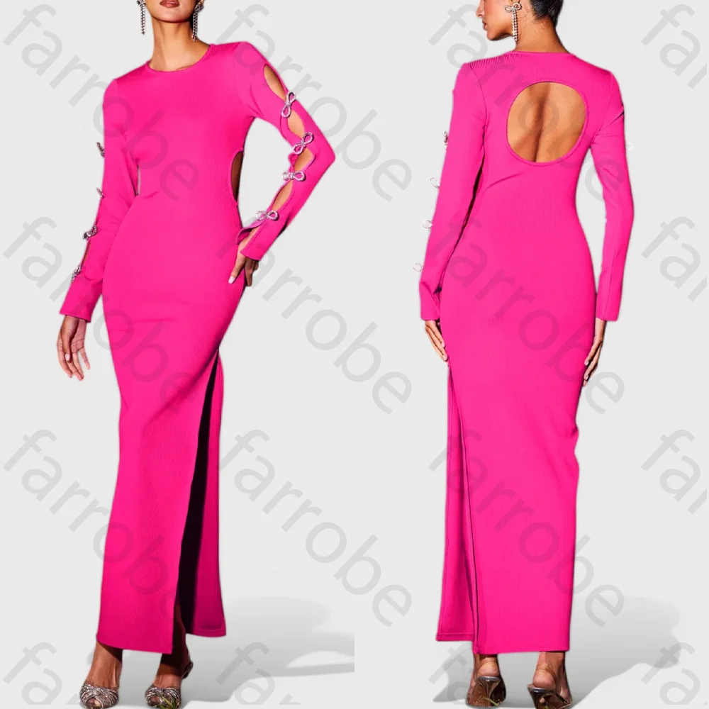 Customized Long Sleeves Cut Out Bandage Maxi Dress A-Line Evening Dresses Prom Gown Formal High Quality Party Gowns for Women
Customized Long Sleeves Cut Out Bandage Maxi Dress A-Line Evening Dresses Prom Gown Formal High Quality Party Gowns for Women