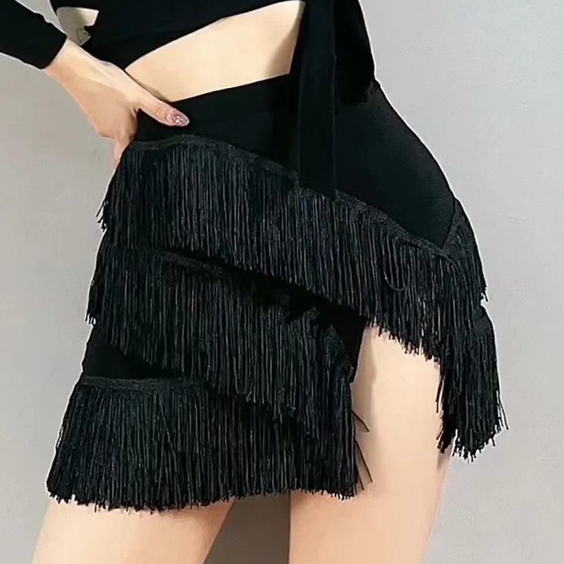 Women Girls Irregular Tassels Professional Latin Dance Skirts Adults Ballroom Rumba Samba Dancewear Dance Competition Costumes
Women Girls Irregular Tassels Professional Latin Dance Skirts Adults Ballroom Rumba Samba Dancewear Dance Competition Costumes