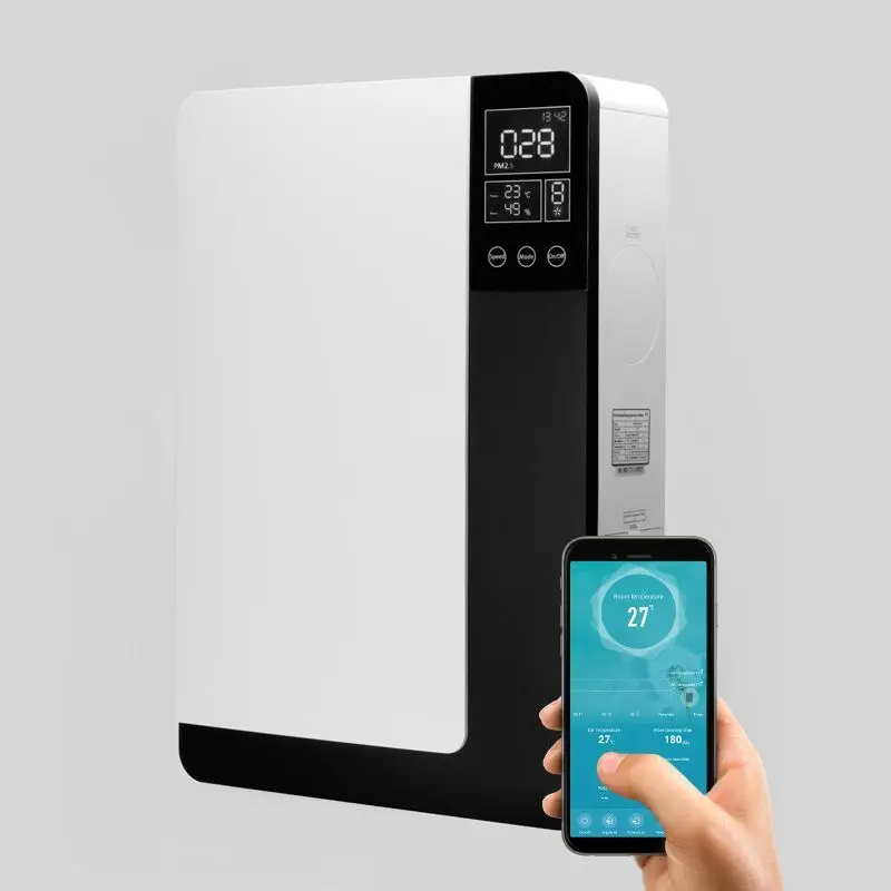 ERV HRV Smart Phone Wifi Control Bedroom Ventilation Unit Wall Mounted Heat Recovery Unit With PM2.5 Purification
ERV HRV Smart Phone Wifi Control Bedroom Ventilation Unit Wall Mounted Heat Recovery Unit With PM2.5 Purification