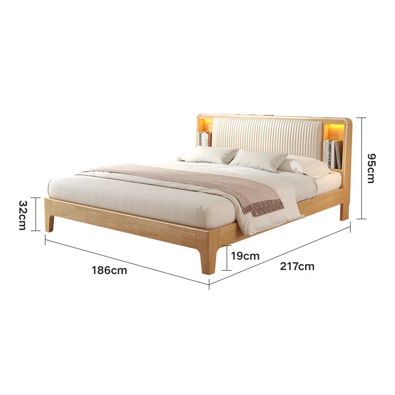 Современная удобная кровать размера «king-size» из массива дерева с мягкой сумкой для хранения изголовья, многофункциональная мебель для спальни
Современная удобная кровать размера «king-size» из массива дерева с мягкой сумкой для хранения изголовья, многофункциональная мебель для спальни