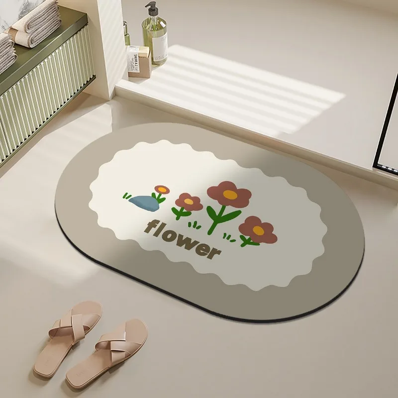 2025 new small fresh square oval diatom mud bathroom floor mat toilet mat bathroom floor mat
2025 new small fresh square oval diatom mud bathroom floor mat toilet mat bathroom floor mat