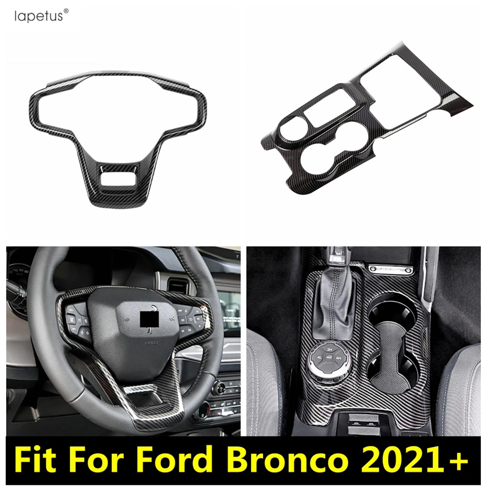 Steering Wheel Frame / Gear Shift Panel Decoration Cover Trim For Ford Bronco 2021 - 2024 ABS Carbon Fiber Accessories Interior
Steering Wheel Frame / Gear Shift Panel Decoration Cover Trim For Ford Bronco 2021 - 2024 ABS Carbon Fiber Accessories Interior