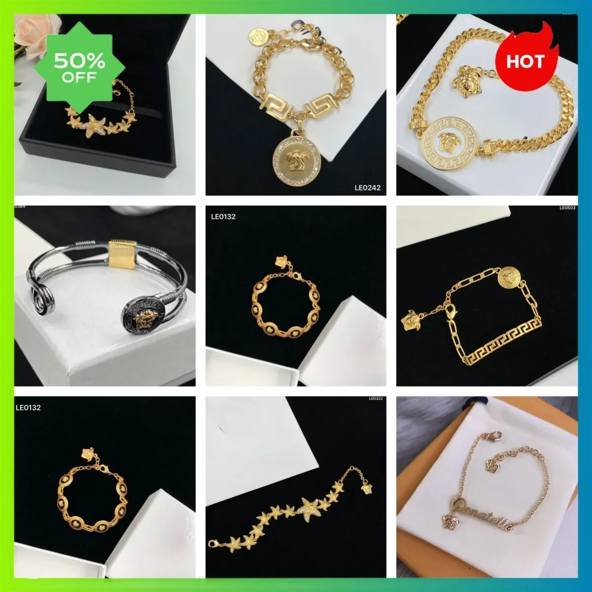 2024 Best-selling New Classic Fashion Bracelet Jewelry Is Suitable for Party Women To Wear Daily, with A Variety of Clothing
2024 Best-selling New Classic Fashion Bracelet Jewelry Is Suitable for Party Women To Wear Daily, with A Variety of Clothing