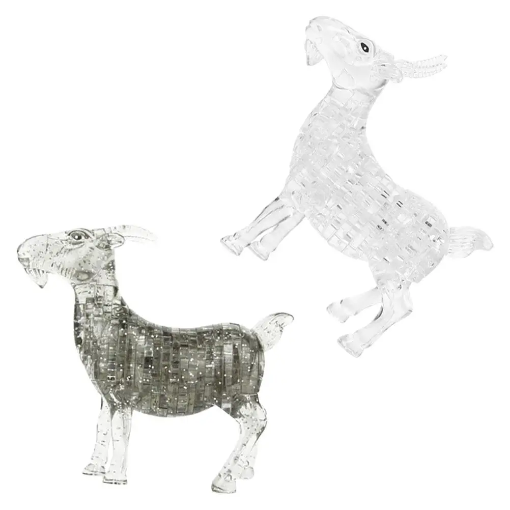 2Pcs 3D Puzzle Goat Statue Crystal-Like Transparent Self-Assembling Desktop Ornament for Shelf Bedroom Office Living Room Home
2Pcs 3D Puzzle Goat Statue Crystal-Like Transparent Self-Assembling Desktop Ornament for Shelf Bedroom Office Living Room Home