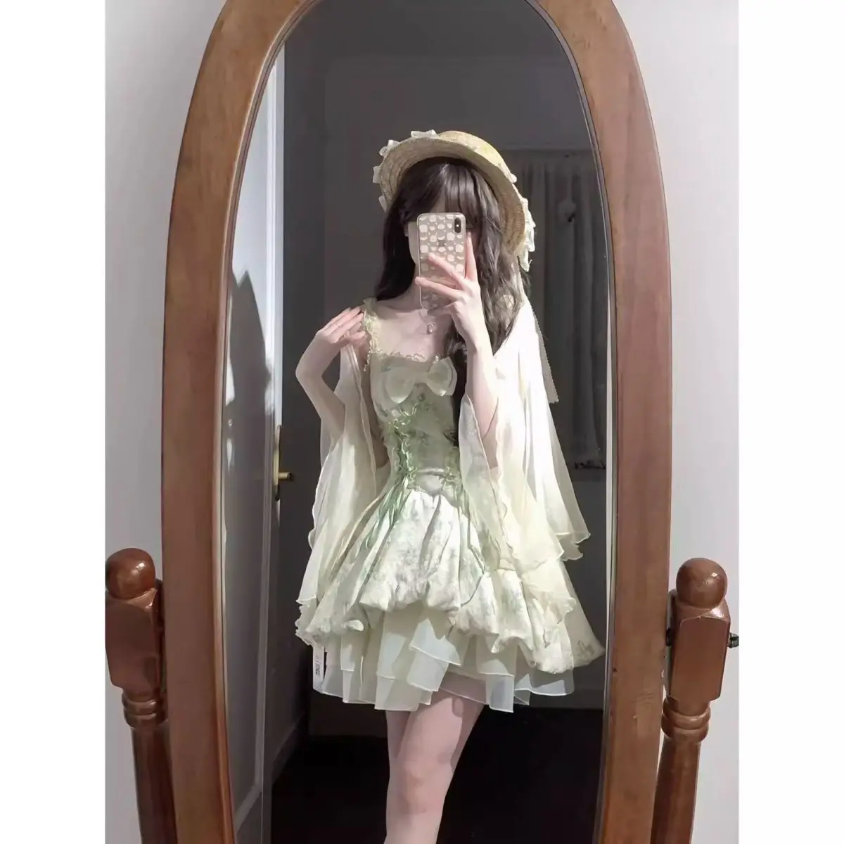 Sling Dress Women's Summer Sweet Fairy Princess Dress Tight Waist Flower Bud Puffy Dress Set Women
Sling Dress Women's Summer Sweet Fairy Princess Dress Tight Waist Flower Bud Puffy Dress Set Women