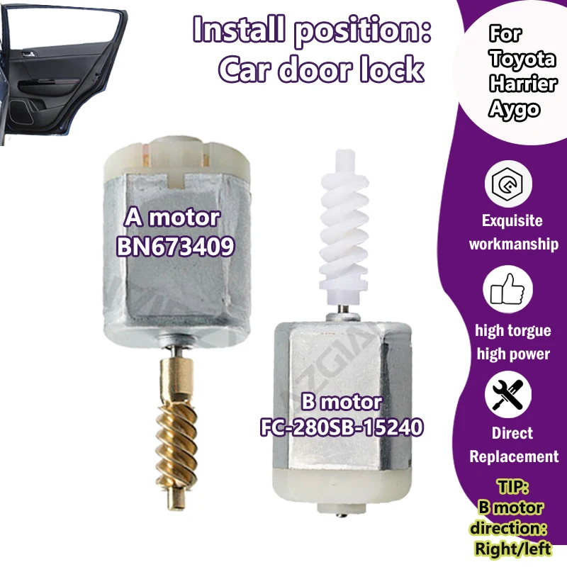 FC-280PC-20150/FC-280SB-15240 For Toyota Aygo Harrier XU10/Hybrid Car Door Lock Actuator Replacement Motor high torque 12V tool
FC-280PC-20150/FC-280SB-15240 For Toyota Aygo Harrier XU10/Hybrid Car Door Lock Actuator Replacement Motor high torque 12V tool