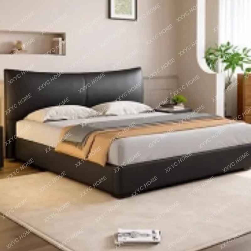 M minimalist black leather bed translation multifunctional storage bed double soft bag
M minimalist black leather bed translation multifunctional storage bed double soft bag
