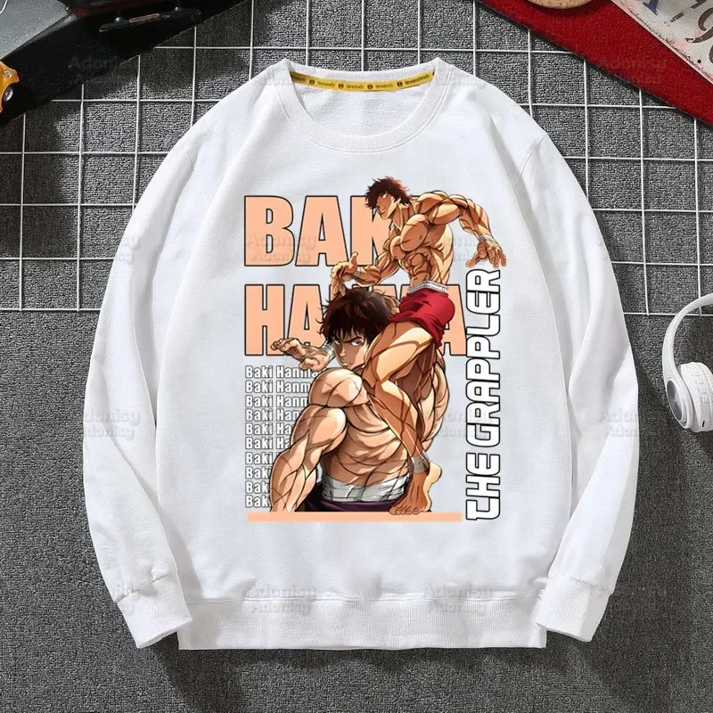 Baki Hoodies Autumn Hooded Sweatshirt Men Hip Hop The Grappler Yujiro Hanma Hoodie Men Classic Hoody Pullover Tops white
Baki Hoodies Autumn Hooded Sweatshirt Men Hip Hop The Grappler Yujiro Hanma Hoodie Men Classic Hoody Pullover Tops white