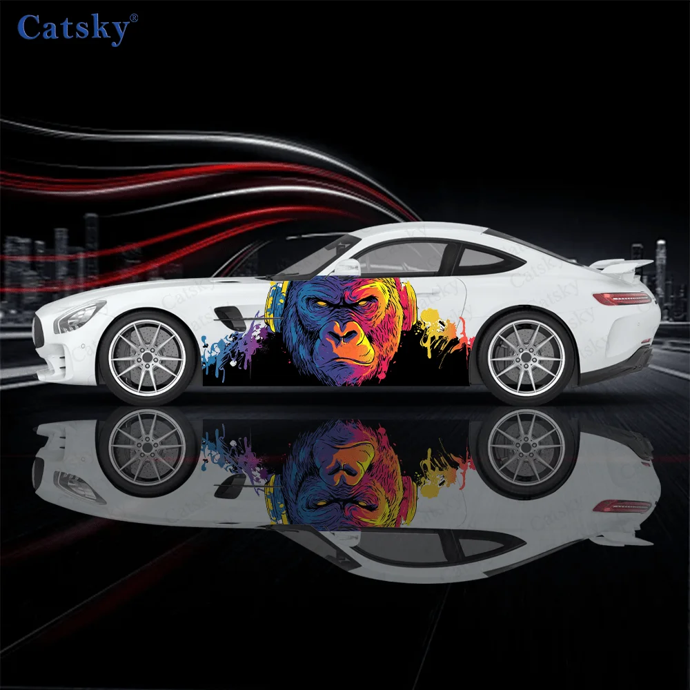 Colorful Gorilla Pattern Stickers / Vinyl Decals for Car Body Side Decoration - Universal Fit for All Cars car vinyl wraps
Colorful Gorilla Pattern Stickers / Vinyl Decals for Car Body Side Decoration - Universal Fit for All Cars car vinyl wraps