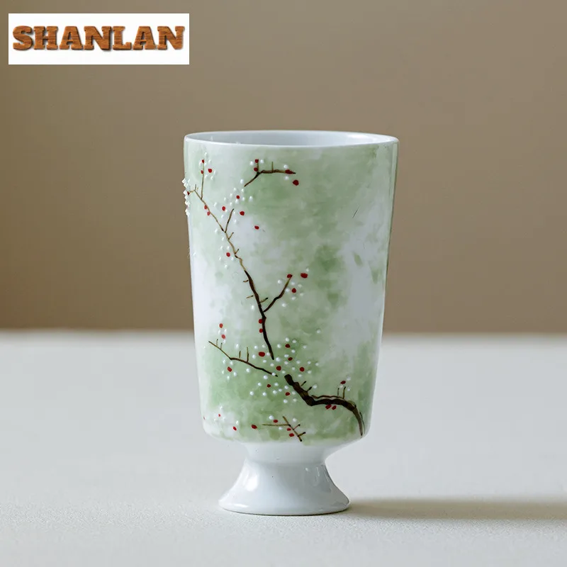 2pc/lot Hand-painted Plum Blossoms Teacup Antique Tea Bowl Cute Cup Tea-tasting Smelling Cup Jianzhan Master Cups Teaset 60ml
2pc/lot Hand-painted Plum Blossoms Teacup Antique Tea Bowl Cute Cup Tea-tasting Smelling Cup Jianzhan Master Cups Teaset 60ml