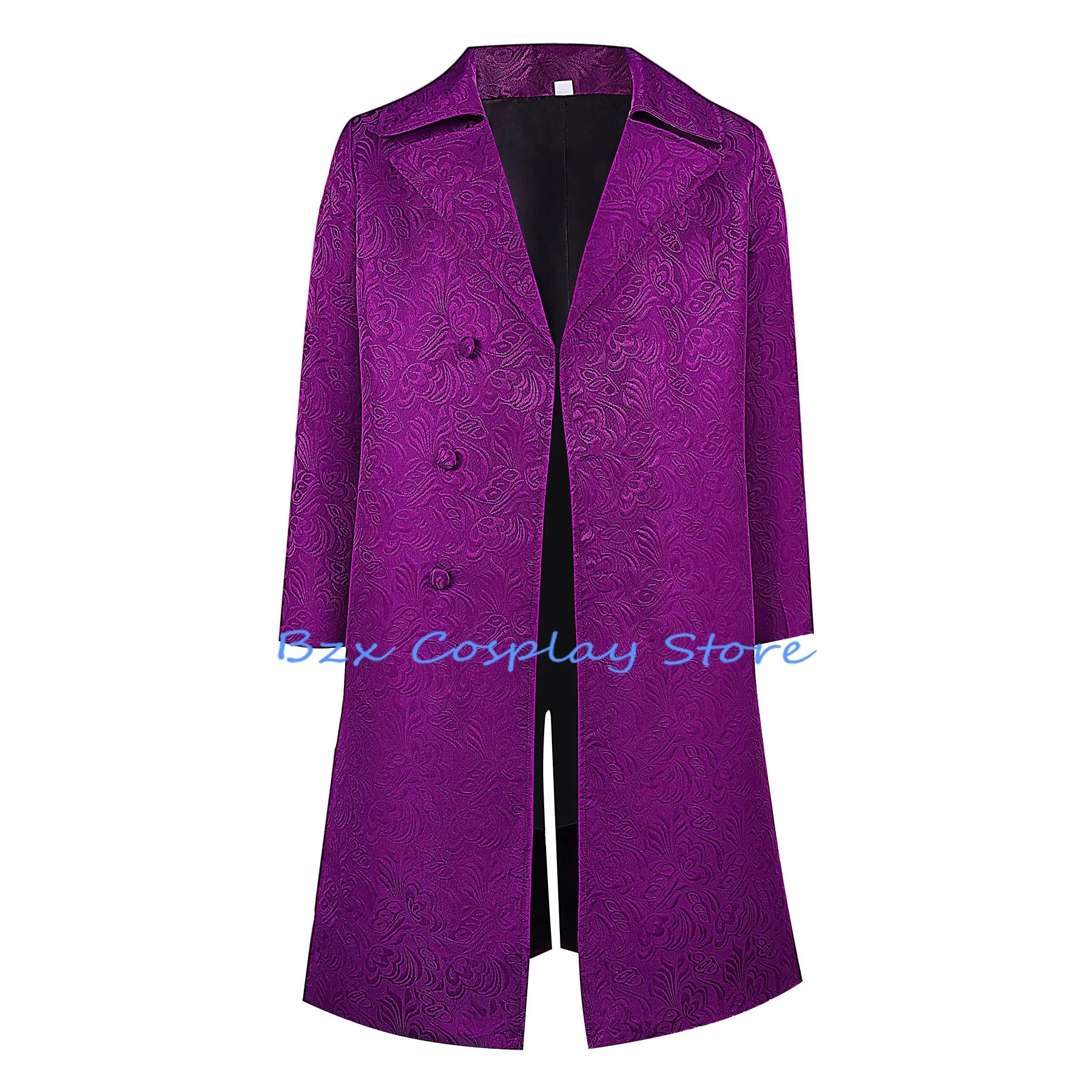 Knight Clown Cosplay Anime Joke Costume Man Medieval Jacket Elegant Purple Jacquard Overcoat Long Trench Halloween Party Outfit
Knight Clown Cosplay Anime Joke Costume Man Medieval Jacket Elegant Purple Jacquard Overcoat Long Trench Halloween Party Outfit