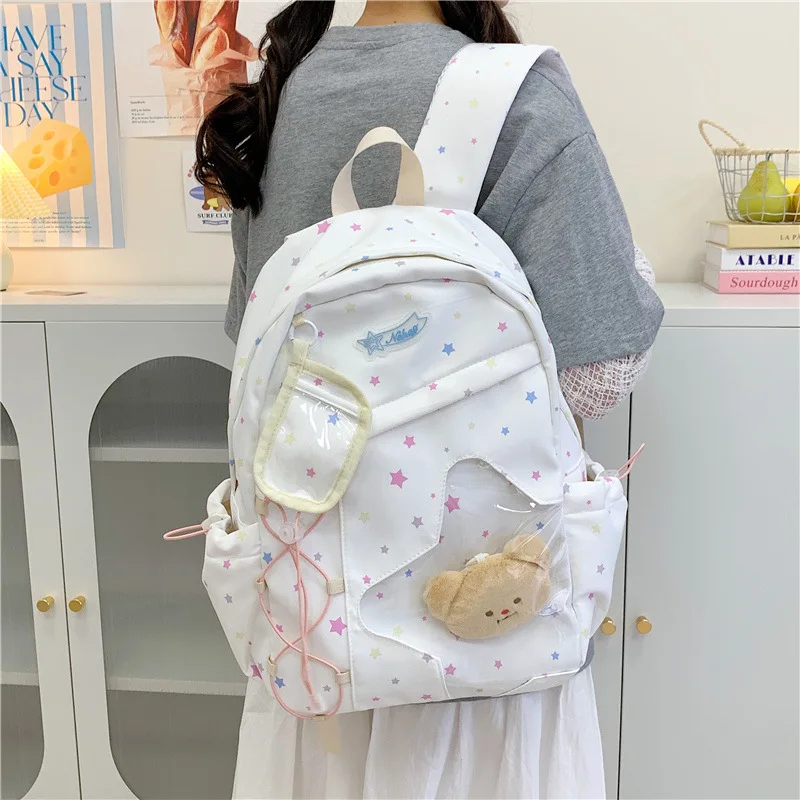 Cute Backpacks Transparent Star Cartoon Backpacks Large Capacity Kids Backpacks for Boy School Bags Class Bag for Girl Mochila
Cute Backpacks Transparent Star Cartoon Backpacks Large Capacity Kids Backpacks for Boy School Bags Class Bag for Girl Mochila