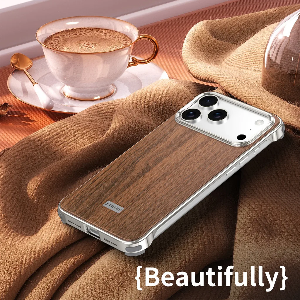 Wood grain aluminum alloy case for iPhone 17 Pro Max metal frameless magnetic shock-absorbing Protective Case
Wood grain aluminum alloy case for iPhone 17 Pro Max metal frameless magnetic shock-absorbing Protective Case