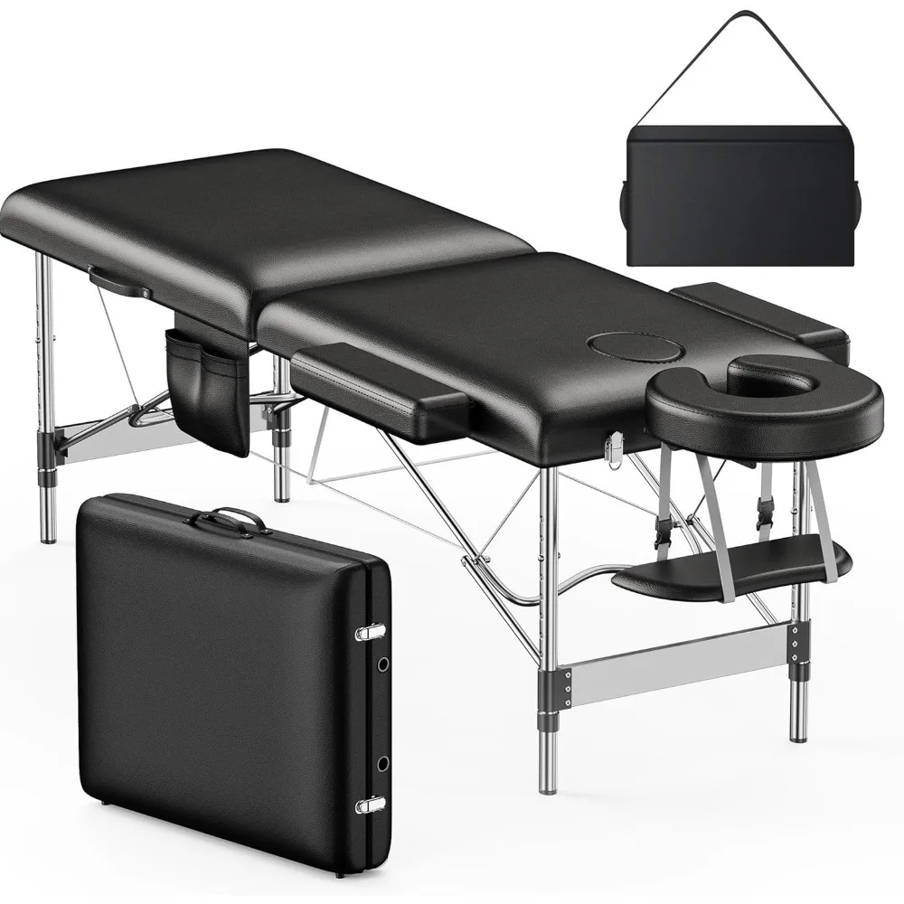 Brelley Massage Table Portable, 2-Fold Lash Bed with Side Pocket, Adjustable Height, Sturdy Aluminum Frame, Esthetician Spa Faci
Brelley Massage Table Portable, 2-Fold Lash Bed with Side Pocket, Adjustable Height, Sturdy Aluminum Frame, Esthetician Spa Faci