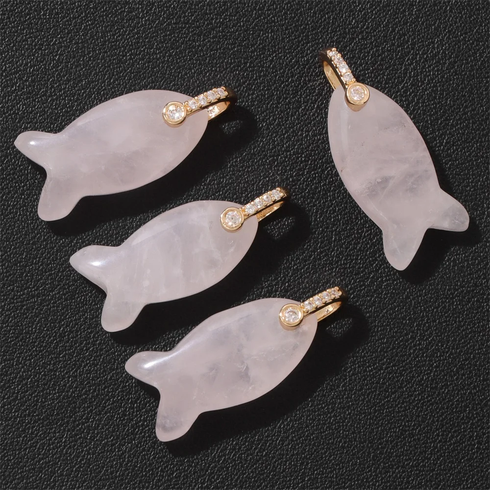 2Pcs Natural Stone Fish Shape Pendant Rose Quartz Crystal Charms For Making Necklace Jewelry DIY Earrings Accessories 12x23mm
2Pcs Natural Stone Fish Shape Pendant Rose Quartz Crystal Charms For Making Necklace Jewelry DIY Earrings Accessories 12x23mm