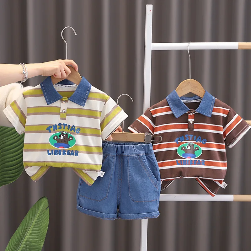 Boys Clothes Sets Summer 2024 Children Polo Shirts Shorts 2pcs T-shirts Suit For Baby Tracksuits Kids Jogging Outfits Toddler 5Y
Boys Clothes Sets Summer 2024 Children Polo Shirts Shorts 2pcs T-shirts Suit For Baby Tracksuits Kids Jogging Outfits Toddler 5Y