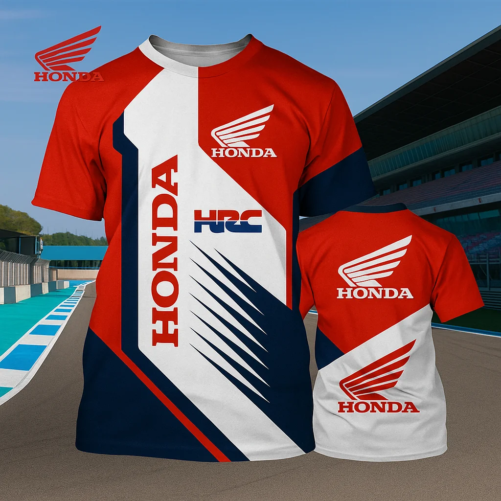 Men’s Summer Short Sleeve Honda Motorcycle Racing T Shirt Breathable Quick Dry Top for Daily Outdoor Wear and Moto Riding
Men’s Summer Short Sleeve Honda Motorcycle Racing T Shirt Breathable Quick Dry Top for Daily Outdoor Wear and Moto Riding