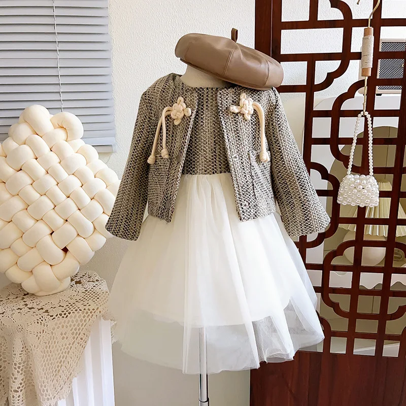 Childrens Sets Girl Spring Autumn New Splicing Together Mesh Gauze Two Pieces Clothing 2024 Simple Fahsion Round Collar
Childrens Sets Girl Spring Autumn New Splicing Together Mesh Gauze Two Pieces Clothing 2024 Simple Fahsion Round Collar