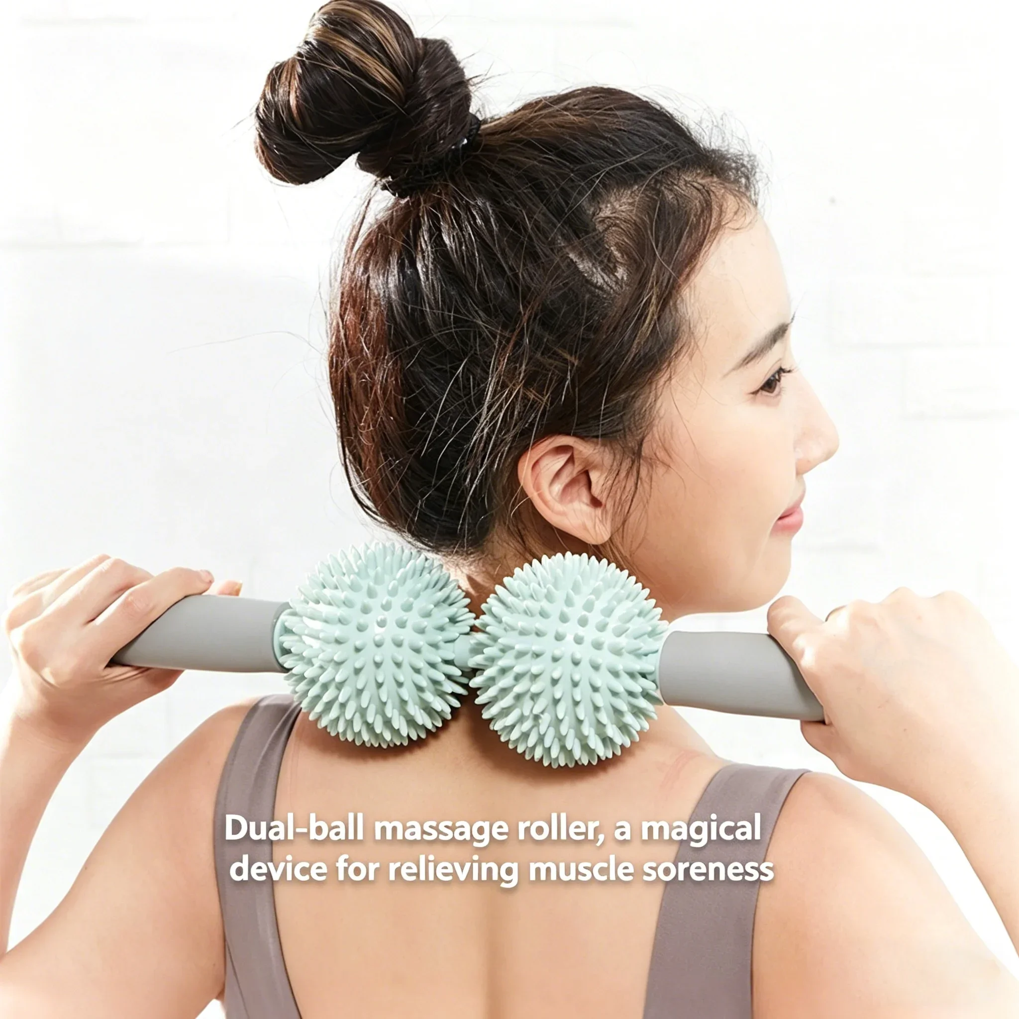 Taiwan Style Foam Roller & Massage Stick, Deep Tissue Muscle Massager for Neck & Back, Yoga Roller with Massage Ball for Home Us
Taiwan Style Foam Roller & Massage Stick, Deep Tissue Muscle Massager for Neck & Back, Yoga Roller with Massage Ball for Home Us