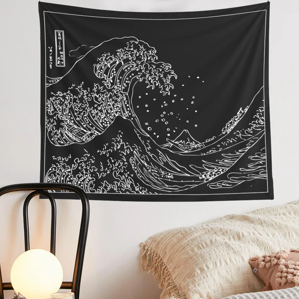 Retro Japanese Kanagawa Wave Black and White Wall Hanging Tapestry Japanese TapestriesSurfing Wall HangingVintage Art tapestry
Retro Japanese Kanagawa Wave Black and White Wall Hanging Tapestry Japanese TapestriesSurfing Wall HangingVintage Art tapestry