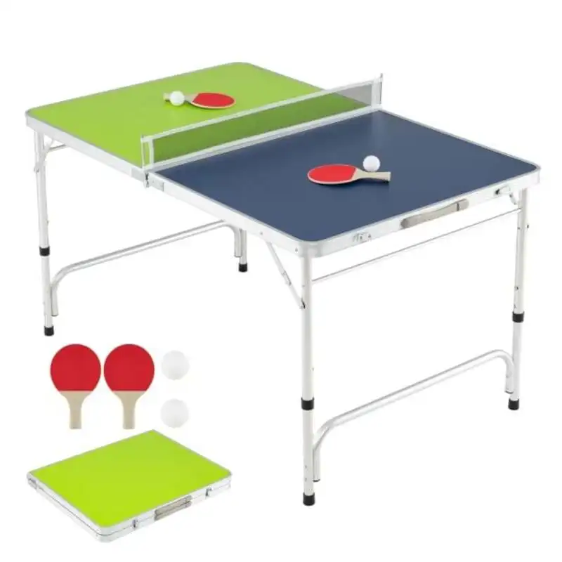 Portable Ping Pong Table Foldable Table Tennis Table with Aluminum Frame-Green
Portable Ping Pong Table Foldable Table Tennis Table with Aluminum Frame-Green