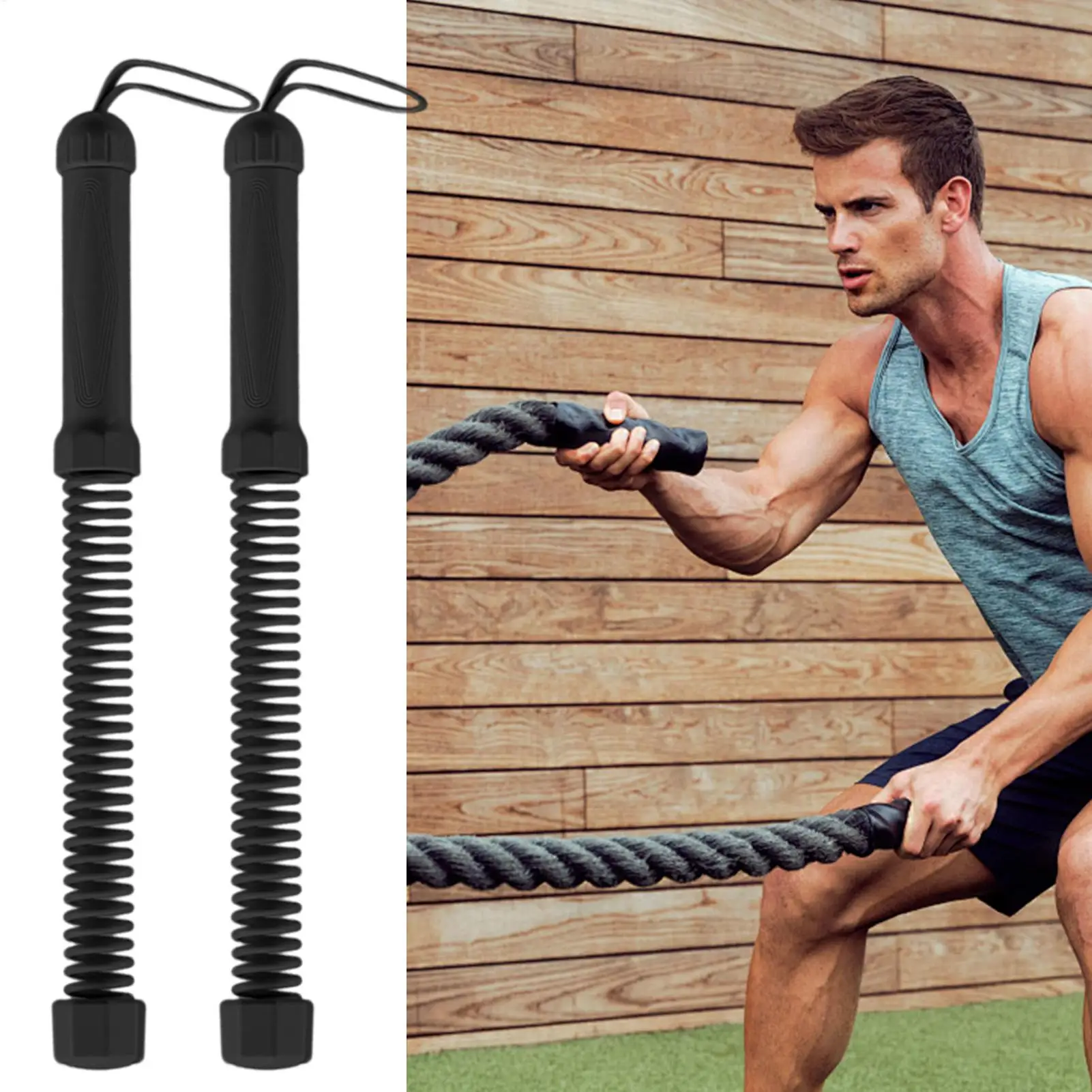 Тросы для тренировок Battle Ropes для домашнего спортзала, для формирования фигуры, беспроводные, 2 шт., оборудование для тренировки мышц для домашнего использования, для жильцов квартир
Тросы для тренировок Battle Ropes для домашнего спортзала, для формирования фигуры, беспроводные, 2 шт., оборудование для тренировки мышц для домашнего использования, для жильцов квартир